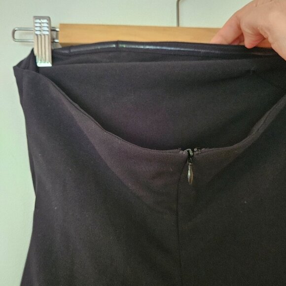 MESHKI Mercer Bandeau Midi Dress XS Black Strappless Bodycon Sexy Holiday Party - Picture 8 of 11